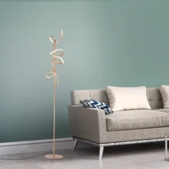 Piantana LED Curls, Ottone Satinato -Philips Hue Shop 10000641 4