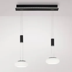 Paul Neuhaus Q-ETIENNE LED Sospesa 2 Luci, Nero