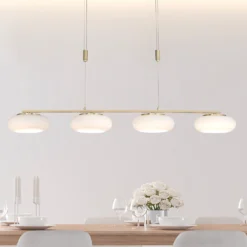 Paul Neuhaus Q-ETIENNE LED Sospesa 4 Luci, Ottone