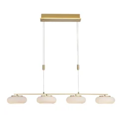 Paul Neuhaus Q-ETIENNE LED Sospesa 4 Luci, Ottone 13 Paul Neuhaus Q-ETIENNE LED Sospesa 4 Luci, Ottone -Philips Hue Shop 10001453 4