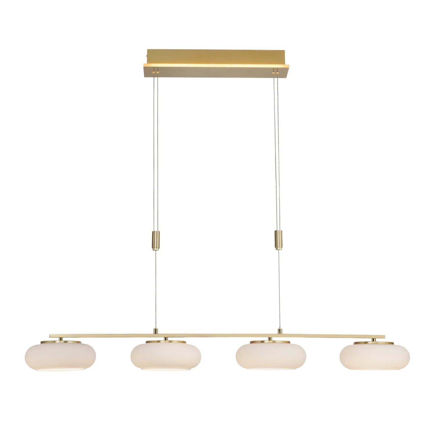 Paul Neuhaus Q-ETIENNE LED Sospesa 4 Luci, Ottone 5 Paul Neuhaus Q-ETIENNE LED Sospesa 4 Luci, Ottone - immagine 5