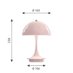 Louis Poulsen Panthella Portable V2 LED Rosé -Philips Hue Shop 10001578 2