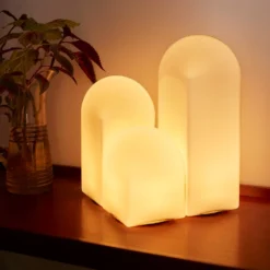 HAY Parade Lampada Da Tavolo LED A Conchiglia Bianca Altezza 24 Cm -Philips Hue Shop 10003235 4