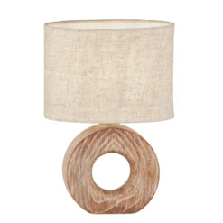 Lampada Da Tavolo Hanke Alta 31 Cm Paralume Sabbia