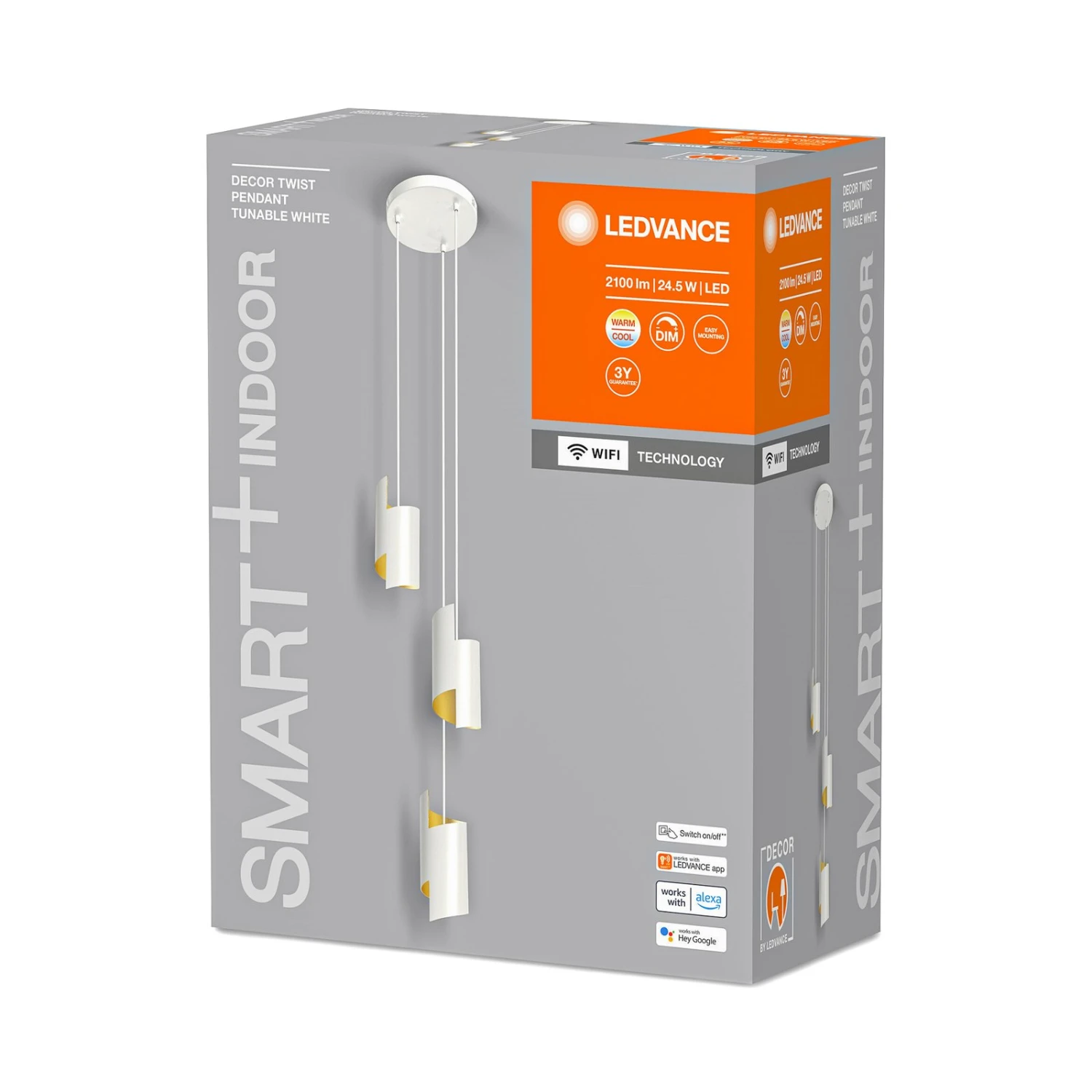 LEDVANCE SMART+ WiFi Decor Twist Sospeso Bianco 5 LEDVANCE SMART+ WiFi Decor Twist Sospeso Bianco - immagine 5