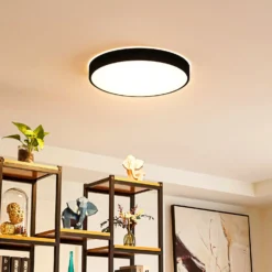 Lindby Smart Plafoniera Innes Nero 48cm RGB CCT Tuya