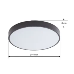 Lindby Smart Plafoniera Innes Nero 48cm RGB CCT Tuya -Philips Hue Shop 10013325 3