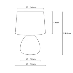 Lampada Da Tavolo Marmo Con Base Ceramica, Nero -Philips Hue Shop 10015208 2