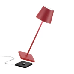 Zafferano Poldina Lampada Tavolo Accu IP65 Rosso -Philips Hue Shop 10016165 2