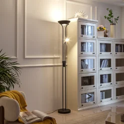 Lindby Josefin Lampada A LED Da Pavimento Nero