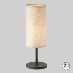 Kira Lampada Tavolo, Paralume Tessuto, Nero/sabbia -Philips Hue Shop 10017491 2