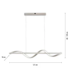 Paul Neuhaus Q-Swing Lampada Sospens. LED, Acciaio -Philips Hue Shop 10017760 2