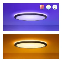 WiZ SuperSlim Plafoniera LED RGBW Ø54cm Nera 10 WiZ SuperSlim Plafoniera LED RGBW Ø54cm Nera -Philips Hue Shop 10017988 4