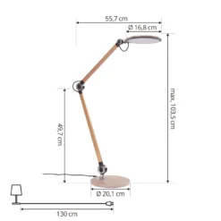 Lindby Nyxaris Lampada LED Da Tavolo, CCT, Oro -Philips Hue Shop 10020059 3