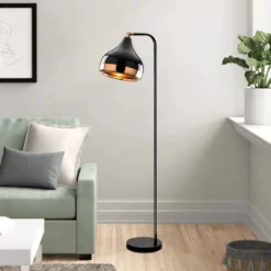 Piantana Yildo 6906 Paralume Inclinabile Nero/rame