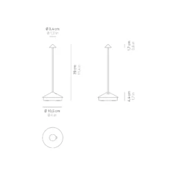 Zafferano Pina 3K Lampada Da Tavolo Ricaricabile IP54 Bianco -Philips Hue Shop 10024104 4