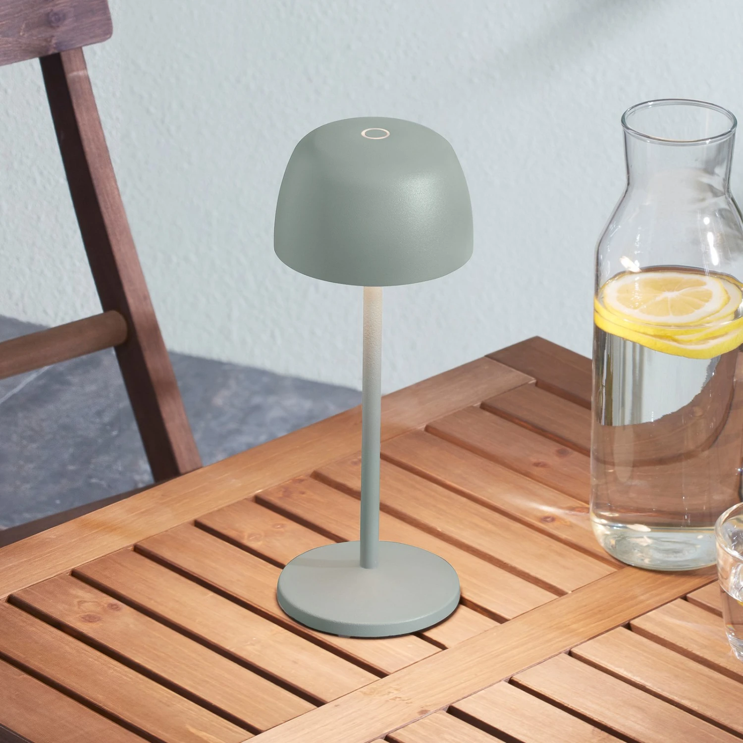 Lindby Lampada Da Tavolo LED Arietty, Verde Salvia, Set Di 2 4 Lindby Lampada Da Tavolo LED Arietty, Verde Salvia, Set Di 2 - immagine 4