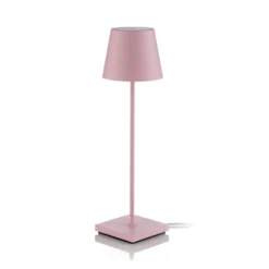 Zafferano Poldina Lampada LED Da Tavolo, Batteria Ricaricabile, Opaca, Rosa -Philips Hue Shop 1053345 2