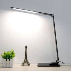 Lampada Da Scrivania A LED Starglass Con Base In Vetro