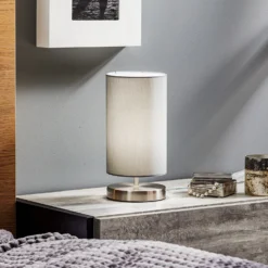 BRILLIANT Lampada Da Tavolo Claire Con Paralume In Tessuto