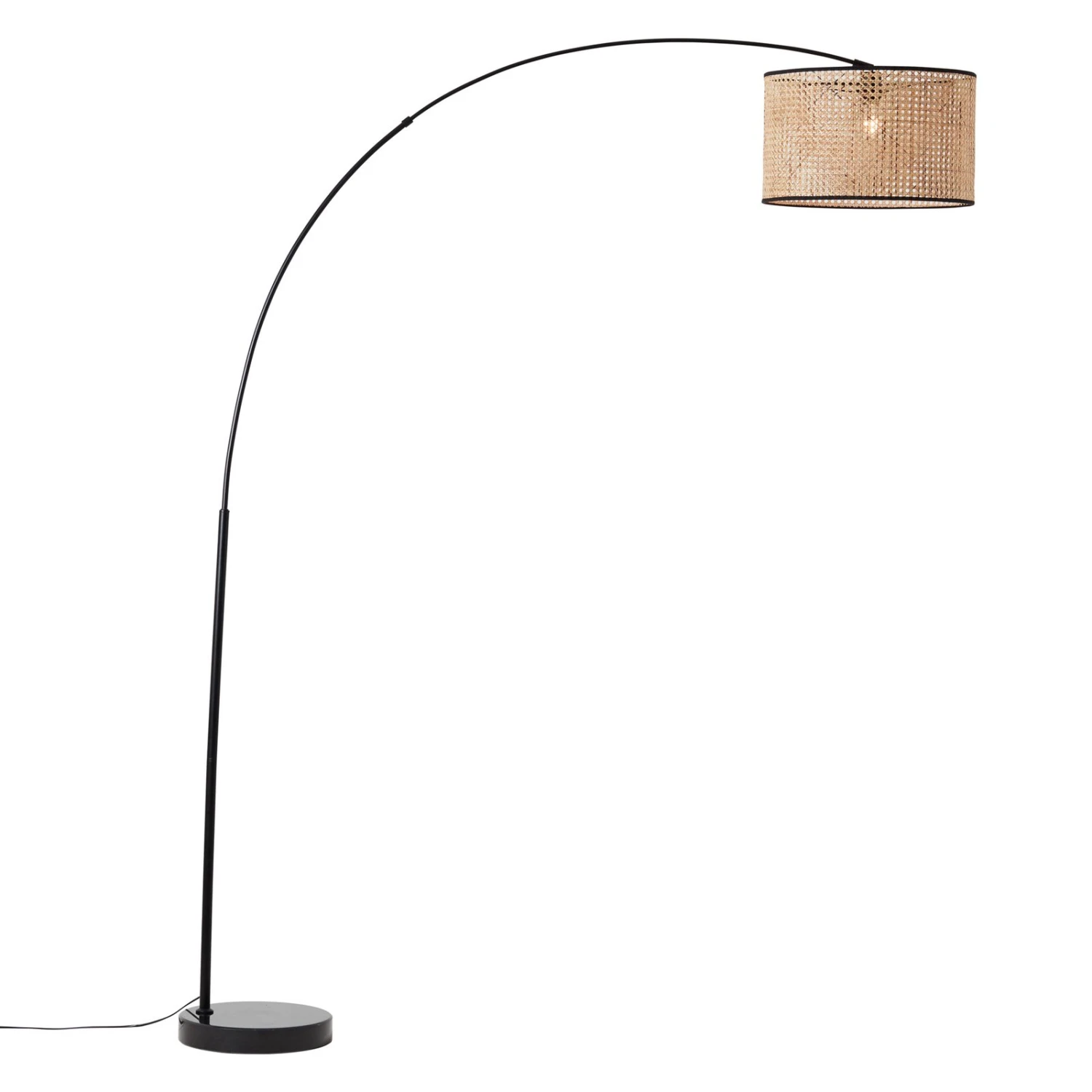 BRILLIANT Piantana Ad Arco Wiley Con Rattan 2 BRILLIANT Piantana Ad Arco Wiley Con Rattan - immagine 2