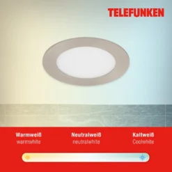 Telefunken Virgo Luci Da Incasso A LED, RGBW, Nichel, Ø 12 Cm -Philips Hue Shop 1510707 2