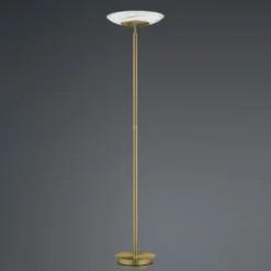 Piantana LED Findus, 1 Luce, Ottone Anticato