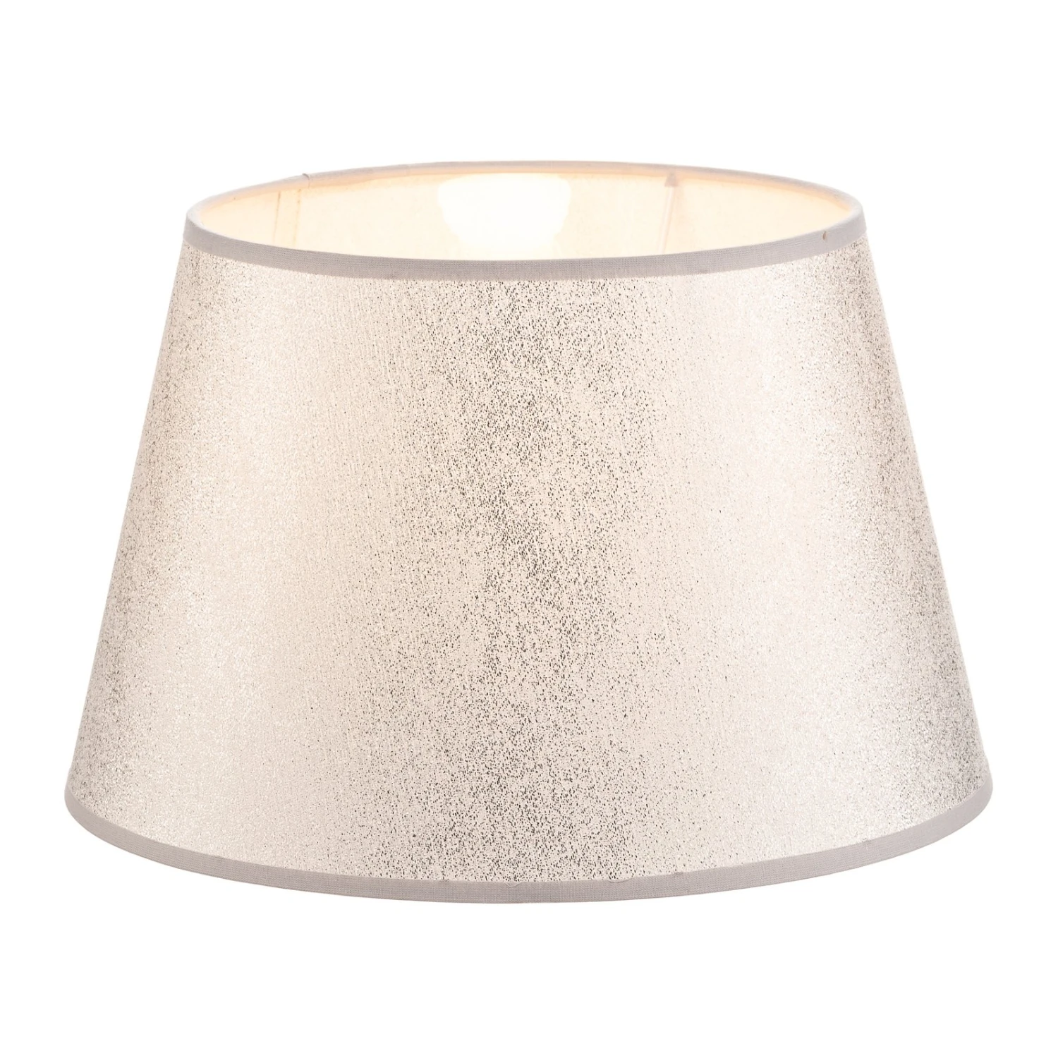 Paralume Cone Altezza 18cm, Argento Metallizzato 2 Paralume Cone Altezza 18cm, Argento Metallizzato - immagine 2