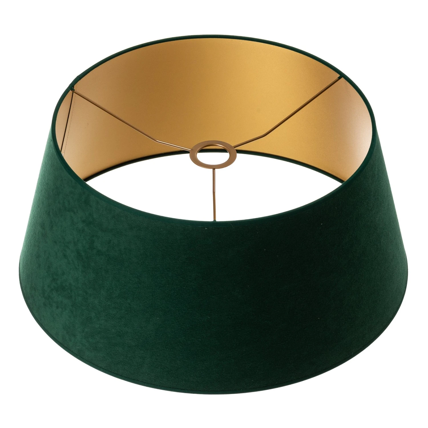 Paralume Cone Altezza 22,5 Cm, Verde Scuro/oro 9 Paralume Cone Altezza 22,5 Cm, Verde Scuro/oro - immagine 9