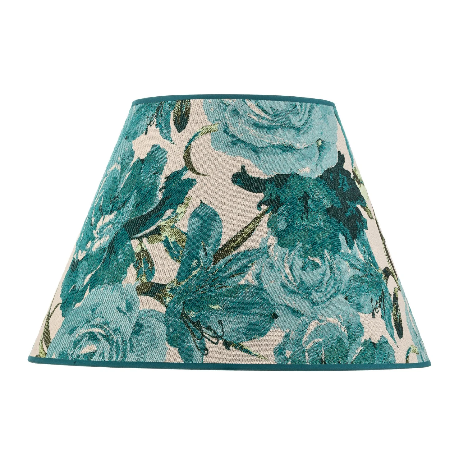 Paralume Sofia Altezza 31 Cm Motivo Fiori Turchese 6 Paralume Sofia Altezza 31 Cm Motivo Fiori Turchese - immagine 6