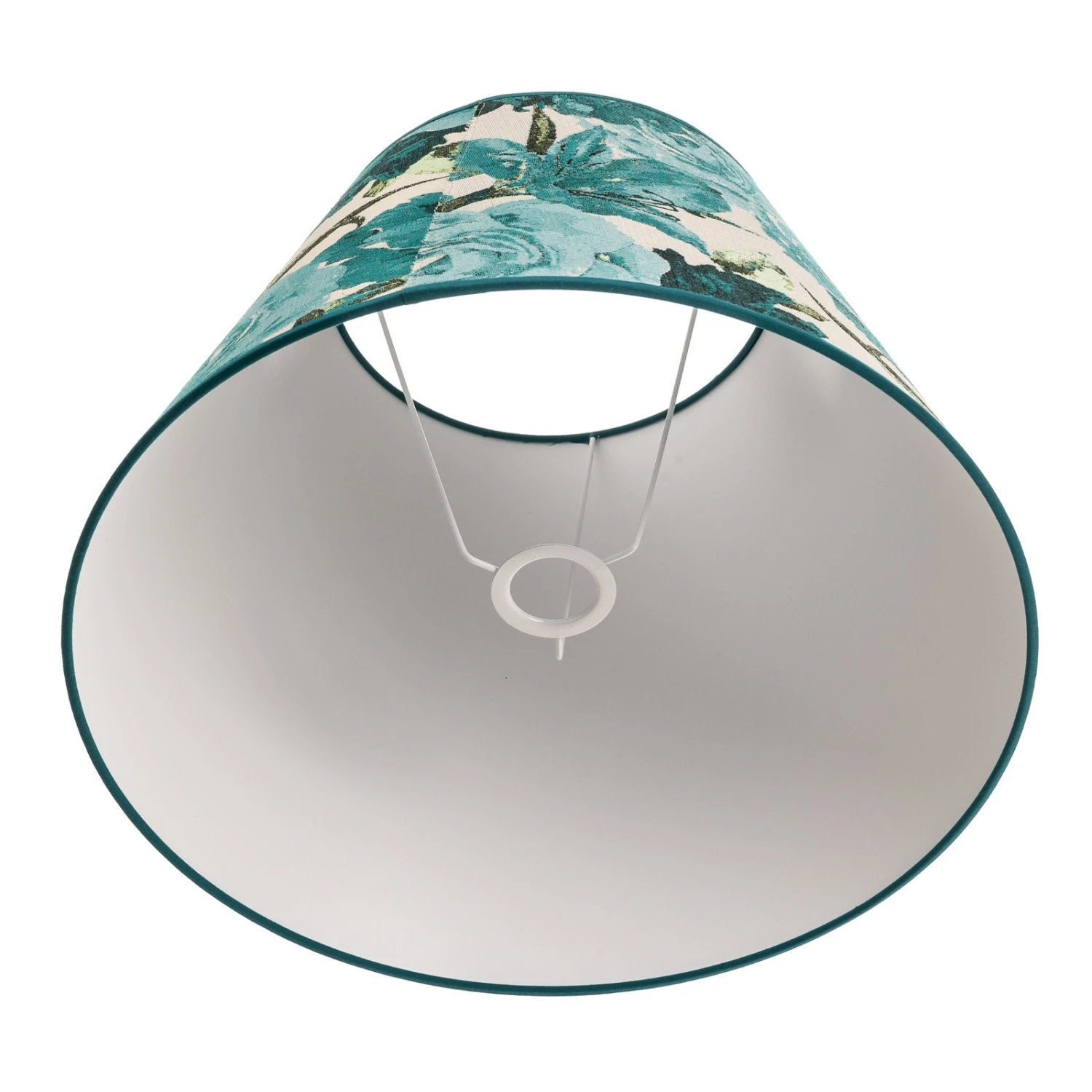 Paralume Sofia Altezza 31 Cm Motivo Fiori Turchese 9 Paralume Sofia Altezza 31 Cm Motivo Fiori Turchese - immagine 9