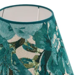 Paralume Sofia Altezza 21 Cm Motivo Fiori Turchese -Philips Hue Shop 2616661 3