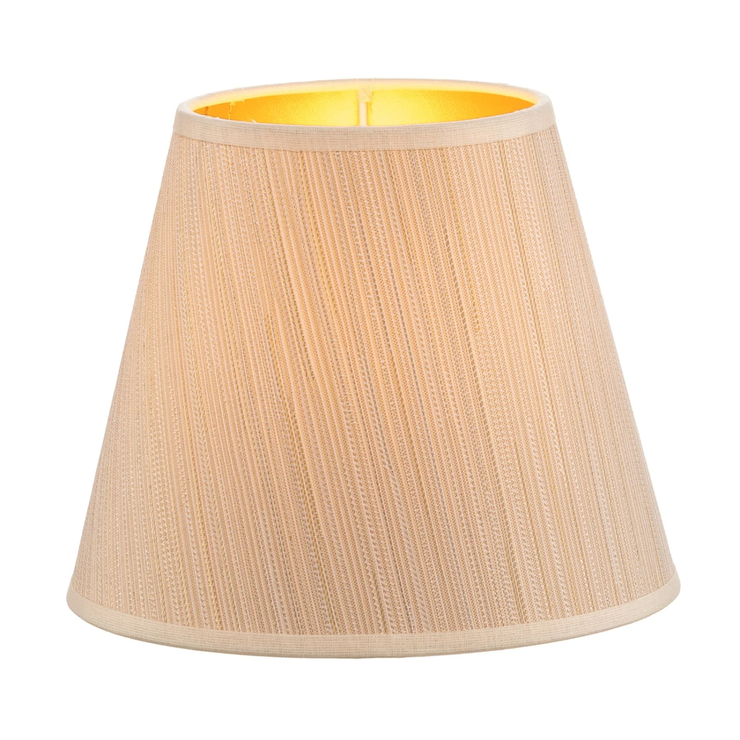 Paralume Sofia Altezza 15,5cm Bianco/oro Striato 2 Paralume Sofia Altezza 15,5cm Bianco/oro Striato - immagine 2