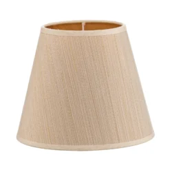 Paralume Sofia Altezza 15,5cm Bianco/oro Striato