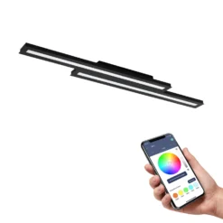 EGLO Connect Saliteras-Z Plafoniera LED Nera -Philips Hue Shop 3032666 2