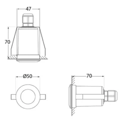 Spot Incasso Teresa Rotonda Nero/frosted 3.000K -Philips Hue Shop 3538139 6
