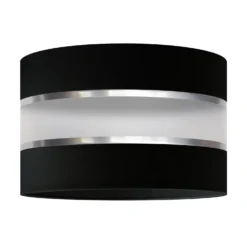 Paralume Helen, Ø 35 Cm, E27, Nero/argento