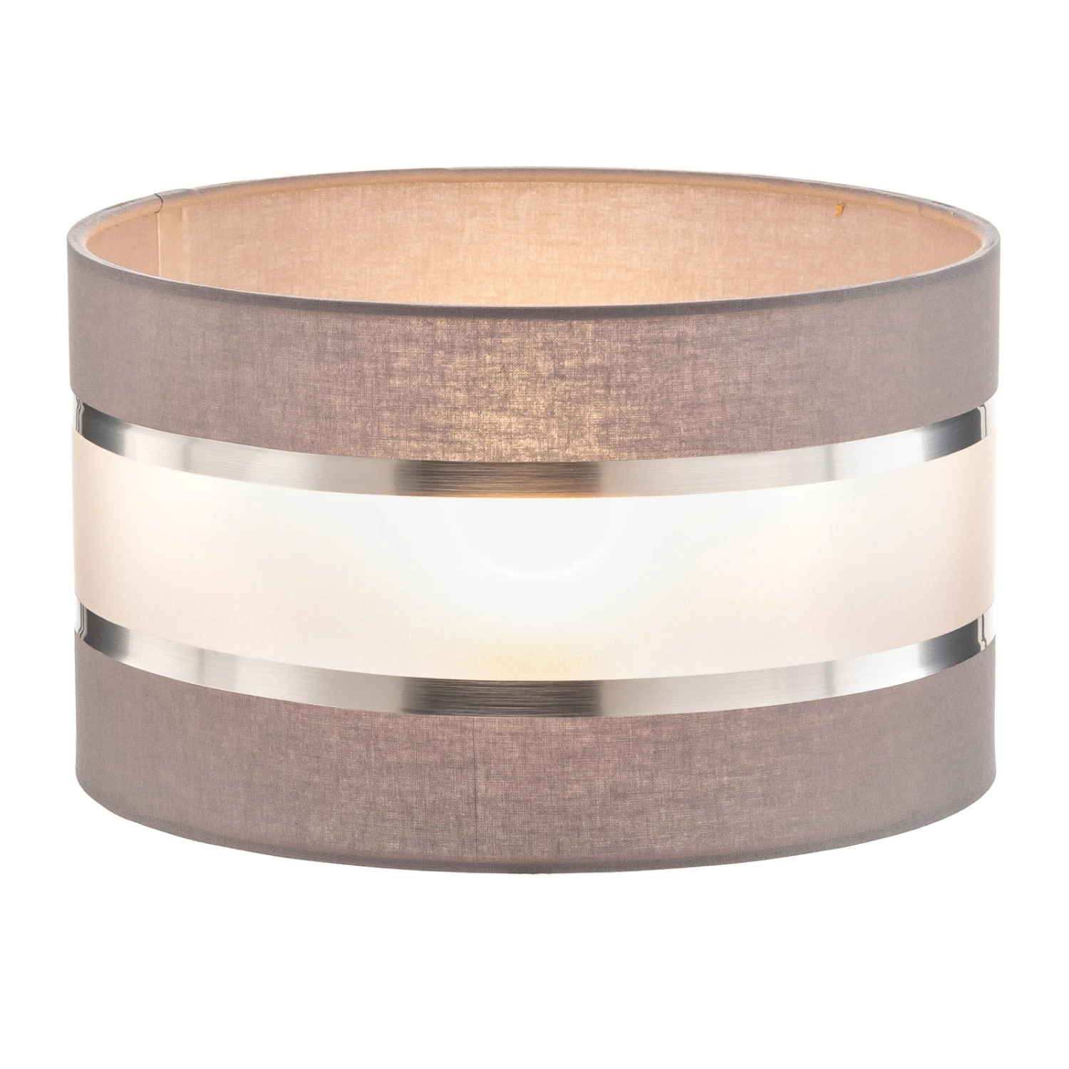 Paralume Helen E27 Ø25/altezza 20cm Grigio/argento 3 Paralume Helen E27 Ø25/altezza 20cm Grigio/argento - immagine 3