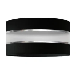 Paralume Helen E27 Ø40/altezza20cm Nero/argento