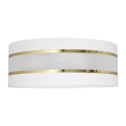 Paralume Helen E27 Ø40/altezza 15cm Bianco/oro