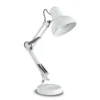 Lampada Da Tavolo Kelly Con Snodo, E27, Bianco