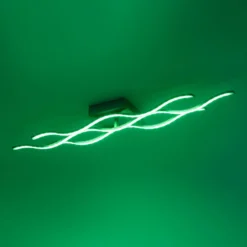 Plafoniera LED LOLAsmart Wave RGBW 88x16cm Acciaio -Philips Hue Shop 6003027 3