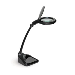 MAULiris Lampada D'ingrandimento A LED, Dimmerabile, Nera