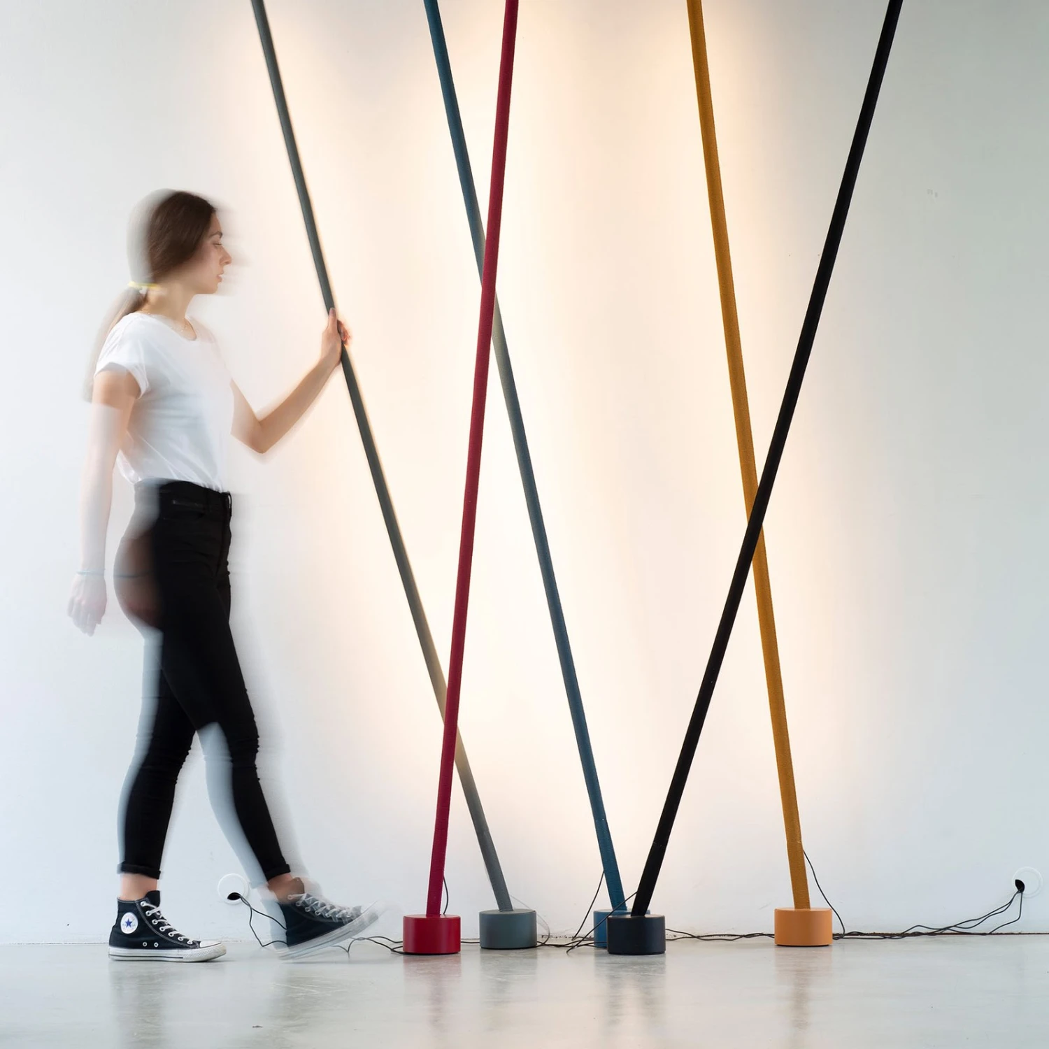 Martinelli Luce Elastica Piantana A Fascia, Grigio 6 Martinelli Luce Elastica Piantana A Fascia, Grigio - immagine 6