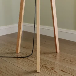 Quitani Piantana Nida, Struttura In Legno, Paralume Bianco -Philips Hue Shop 6722443 5