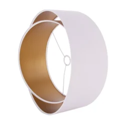 Chloe Paralume, Ø 50cm, Esterno Bianco Interno Oro