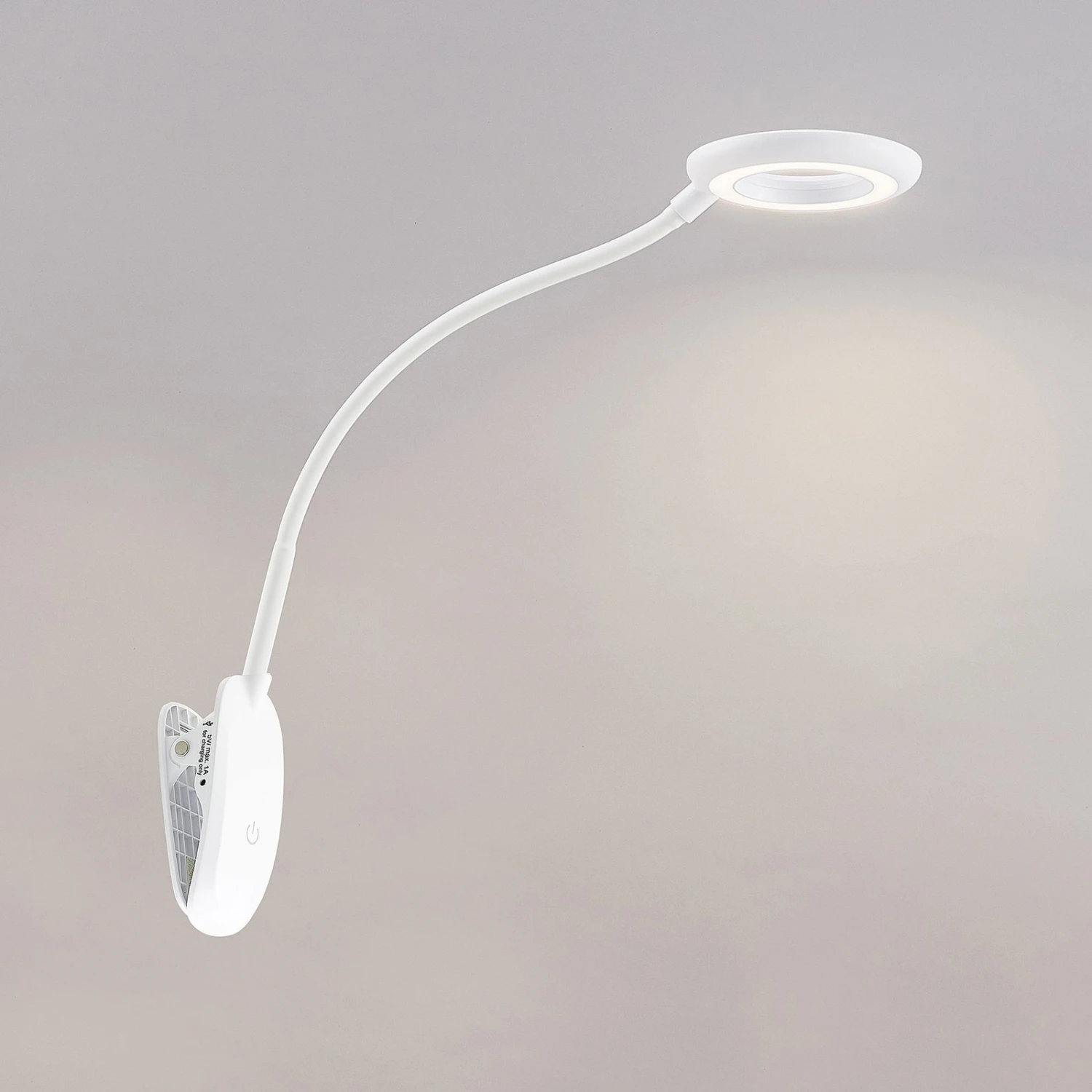 Prios Lampada Con Morsetto Harumi, Bianca, Batteria Ricaricabile, USB, 6 Prios Lampada Con Morsetto Harumi, Bianca, Batteria Ricaricabile, USB, - immagine 6