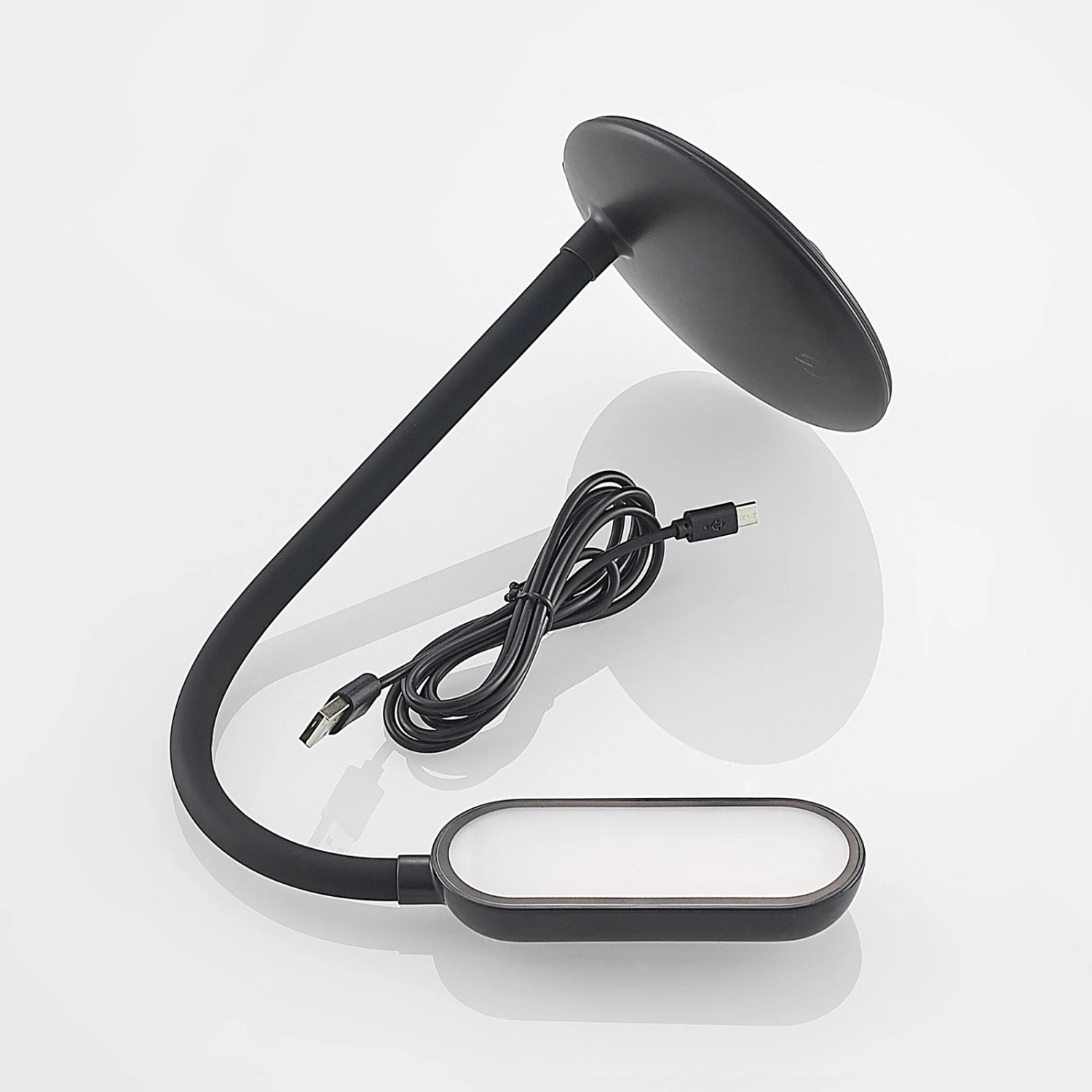 Prios Lampada Da Tavolo Ricaricabile A LED Opira, Nera, USB, Touch Dimmer 9 Prios Lampada Da Tavolo Ricaricabile A LED Opira, Nera, USB, Touch Dimmer - immagine 9