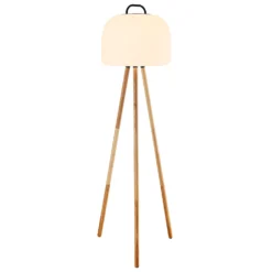 Nordlux Piantana LED Kettle Legno A Treppiede, Paralume 36cm