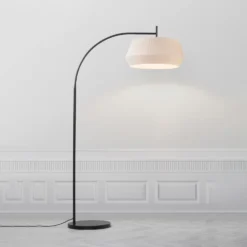 Nordlux Piantana Dicte, Paralume Legato A Mano, Ambra